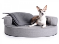 Bild 3 von mypado Atlanta Hundebett Soft  / (Größe) 110 x 90 cm / (Farbe) Braun / (Füllung) Orthopädisch: viscoelastischer Schaumstoff