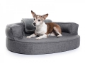 Bild 4 von mypado Atlanta Hundebett Soft  / (Größe) 110 x 90 cm / (Farbe) Braun / (Füllung) Orthopädisch: viscoelastischer Schaumstoff